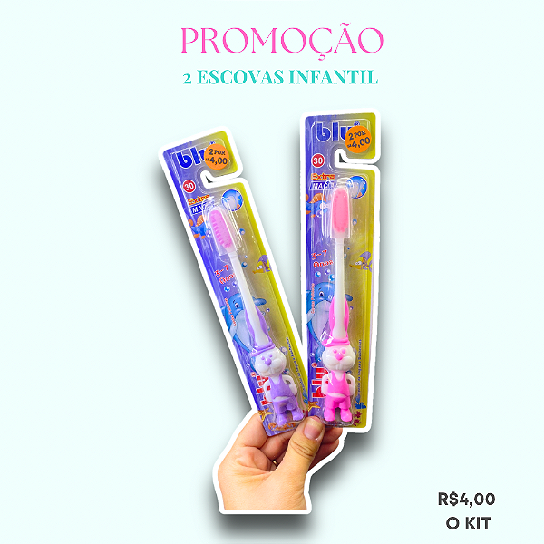 Promoção 2 Escovas Infantil