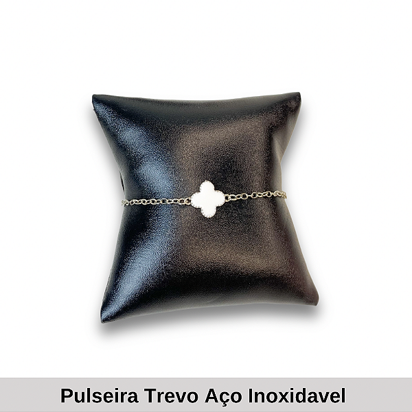 Pulseira Trevo Aço Inoxidável