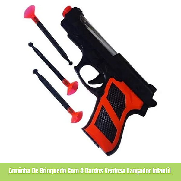 Arminha Com Munição de Ventosa Brinquedo Cores Sortidas