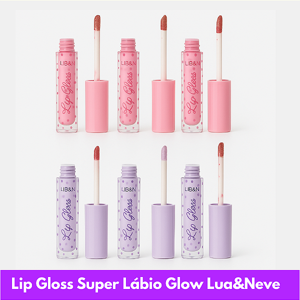 Lip Gloss Super Lábio Glow Lua e Neve