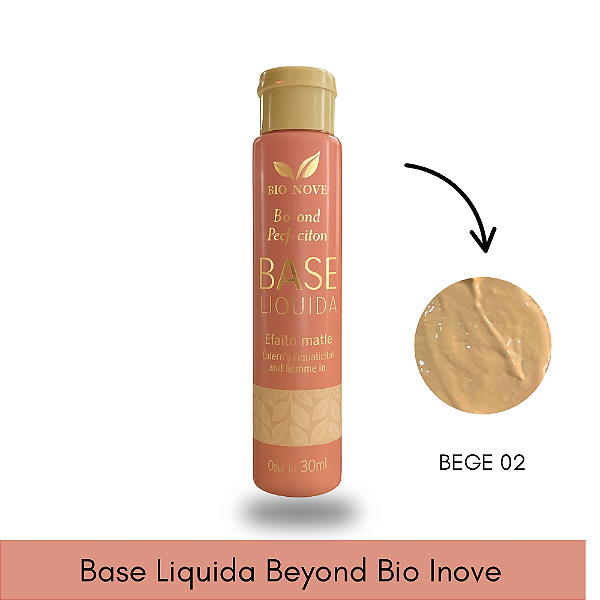 Base Líquida Matte Beyond Bio Inove Bege 02
