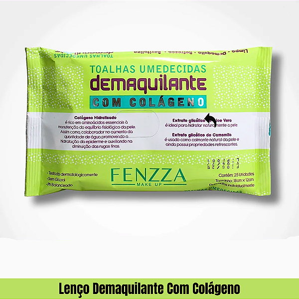 Lenço Demaquilante Com Colágeno