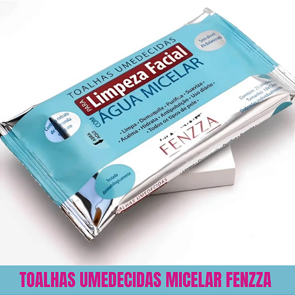 Lenço Umedecidos Limpeza Água Micelar