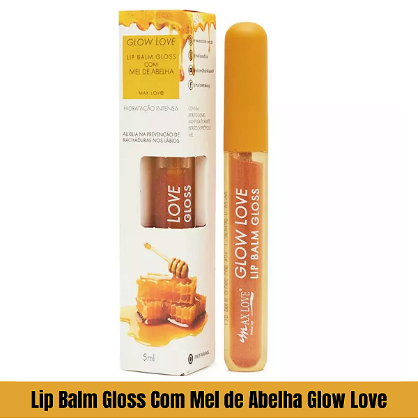 Lip Balm Gloss Com Mel de Abelha Glow Love