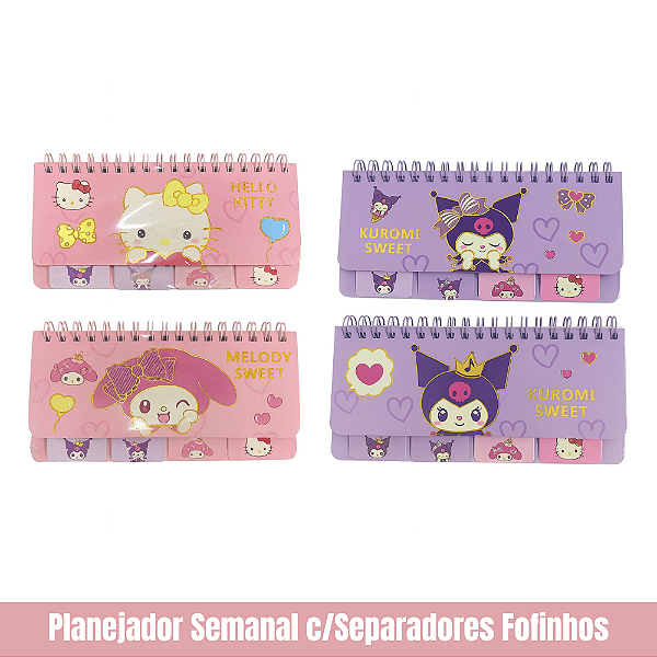 Planejador Semanal c/Separadores Fofinhos