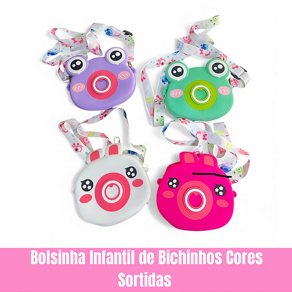 Bolsinha Infantil Bichinhos Cores Sortidas