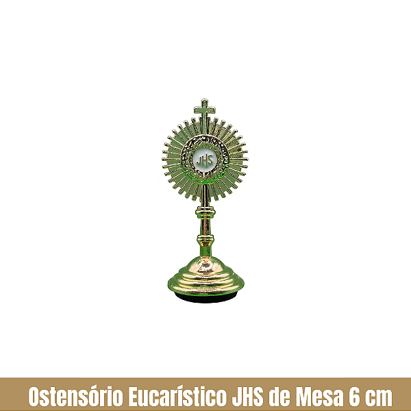 Ostensório Eucarístico JHS de Mesa 6 cm