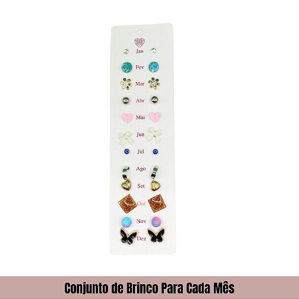 Conjunto de Brinco Para Cada Mes