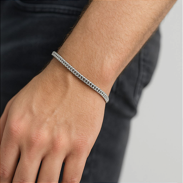 Pulseira Masculina Aço Inoxidável
