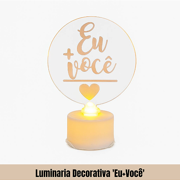 Luminaria Decorativa 'Eu+Você'