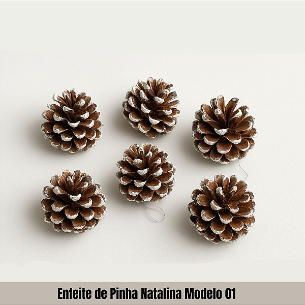 Enfeite de Pinha Natalina Modelo 01