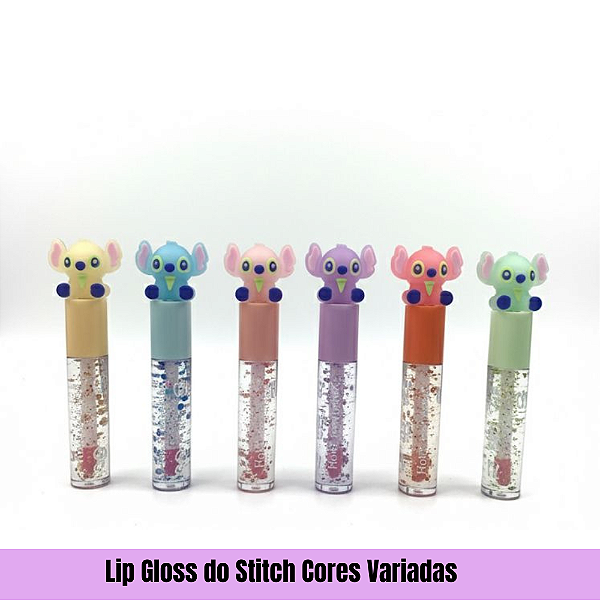 Lip Gloss do Stitch Cores Variadas