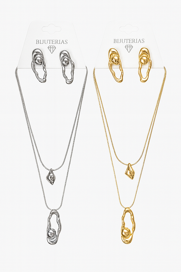 Kit Brinco e Colar Feminino Modelo 05