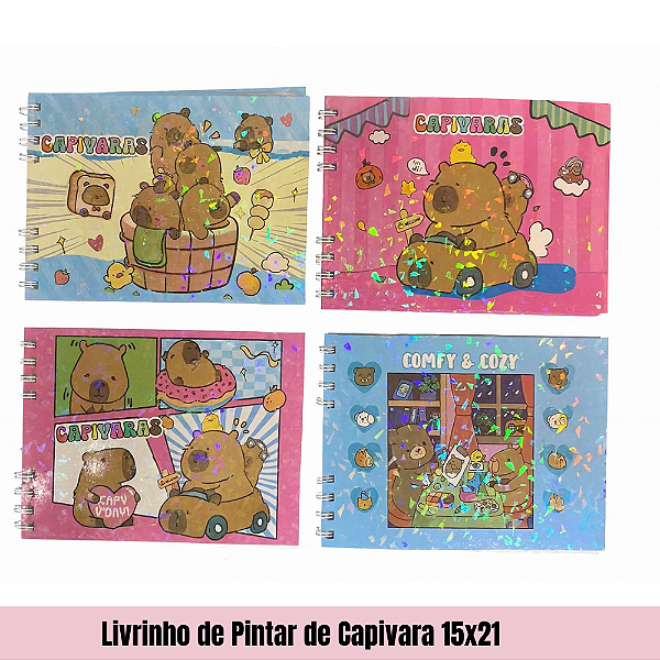 Livrinho de Pintar de Capivara 15x21