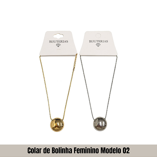 Colar de Bolinha Feminino Modelo 02