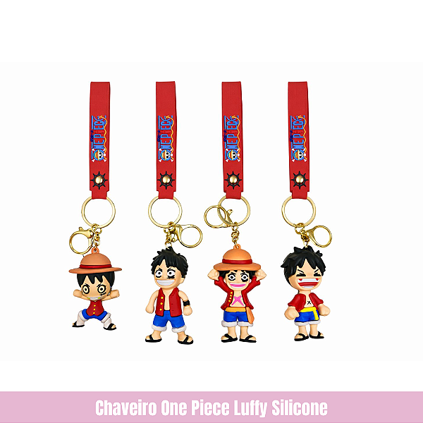 Chaveiro One Piece Luffy Silicone