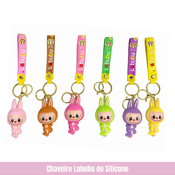 Chaveiro Labubu de Silicone