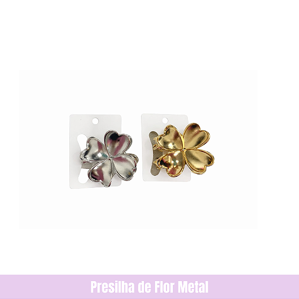 Presilha de Flor Metal