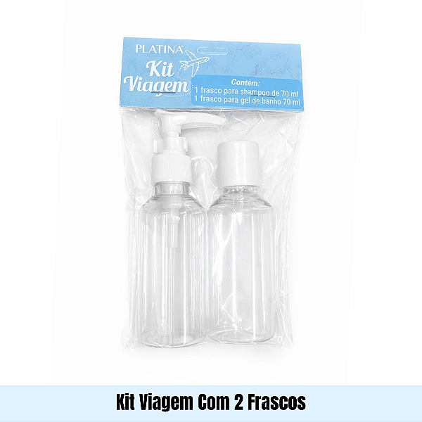 Kit Viagem Com 2 Frascos