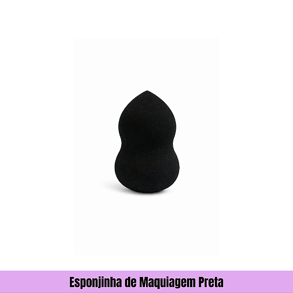 Esponjinha de Maquiagem Preta