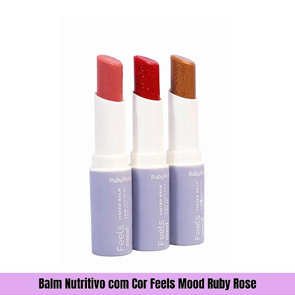 Balm Nutritivo com Cor Feels Mood Ruby Rose