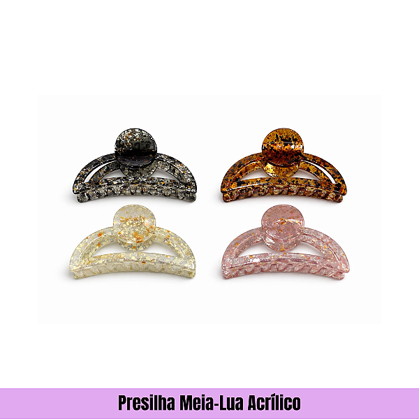 Presilha Meia-Lua Acrílico