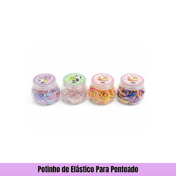 Potinho de Elástico Para Penteado