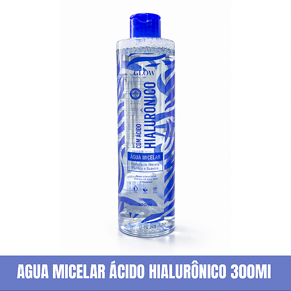 Água Micelar com Ácido Hialurônico Glow Make Up
