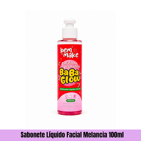 Sabonete Líquido Facial Melancia 100ml Bem me Make
