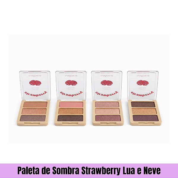 Paleta de Sombra Strawberry Lua e Neve