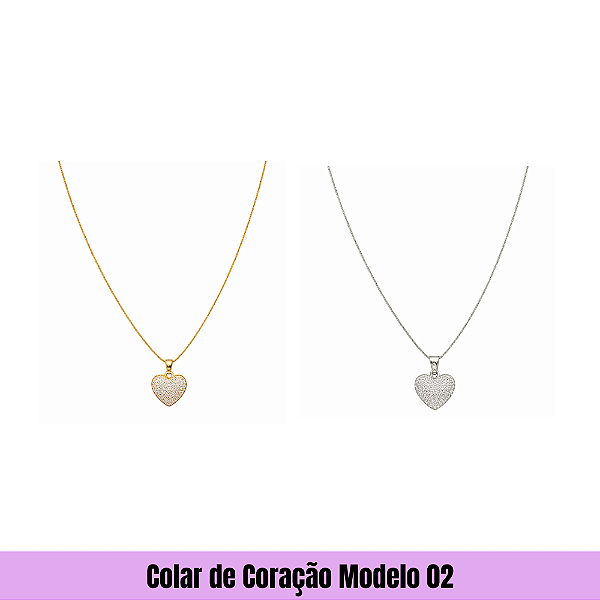 Colar de Coração Modelo 02