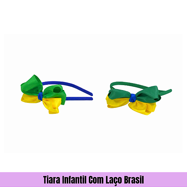 Tiara Infantil Com Laço Brasil