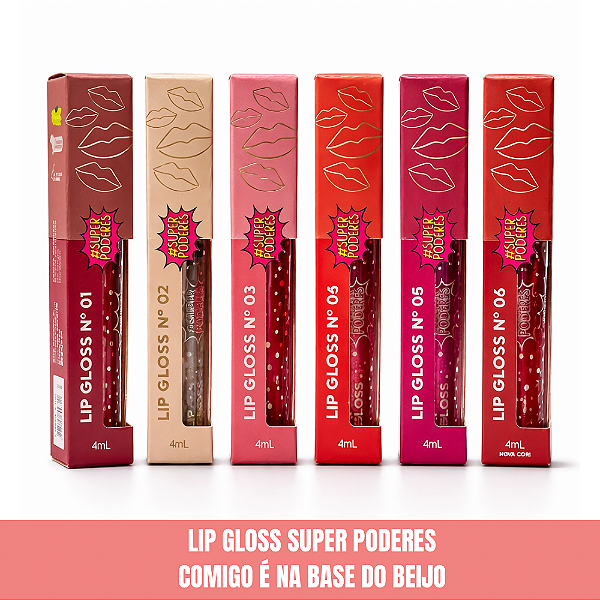 Lip Gloss Super Poderes Comigo é na Base do Beijo