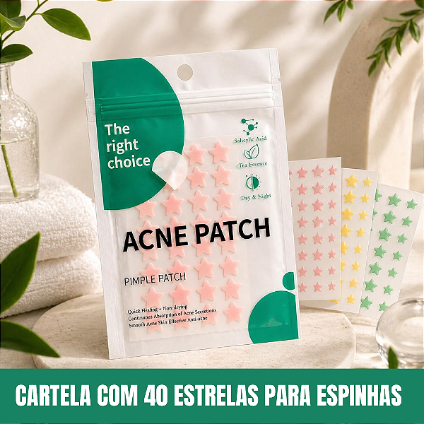 Acne Patch Estrela Hidrocolóide Remove Espinhas