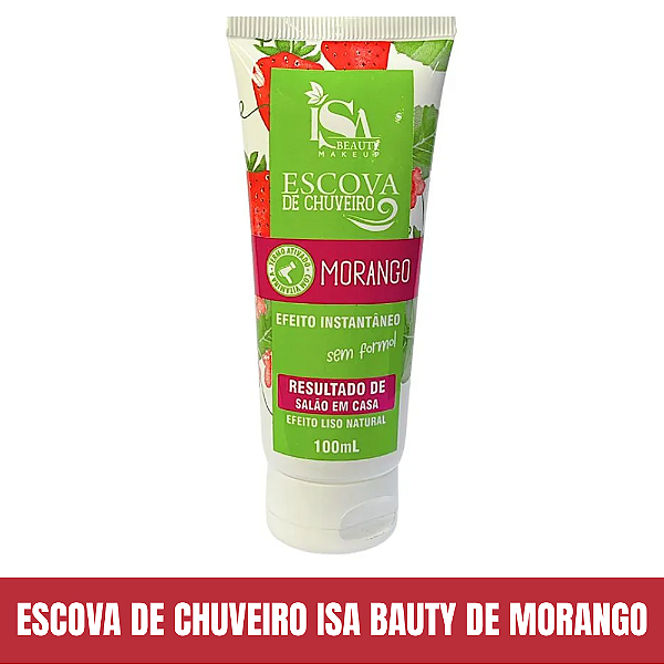 Escova de Chuveiro Morango 100ml - Isa Beauty