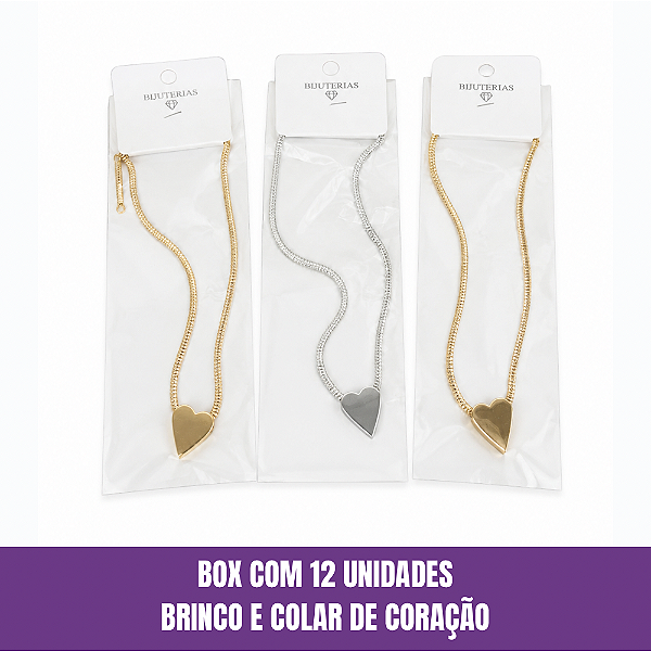 Box Colar Coração Modelo 02