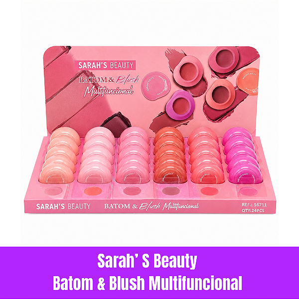 Sarah’s Beauty 2 em 1 – Batom e Blush Cremoso