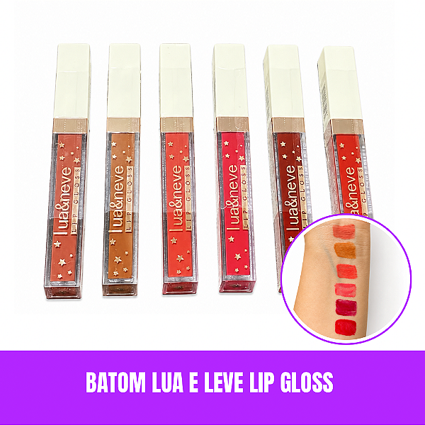 Lip Gloss e Batom Lua e Neve