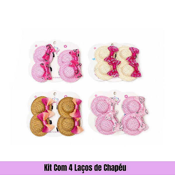 Kit Com 4 Laços de Chapéu