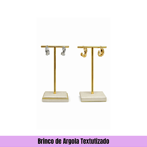 Brinco de Argola Textutizado