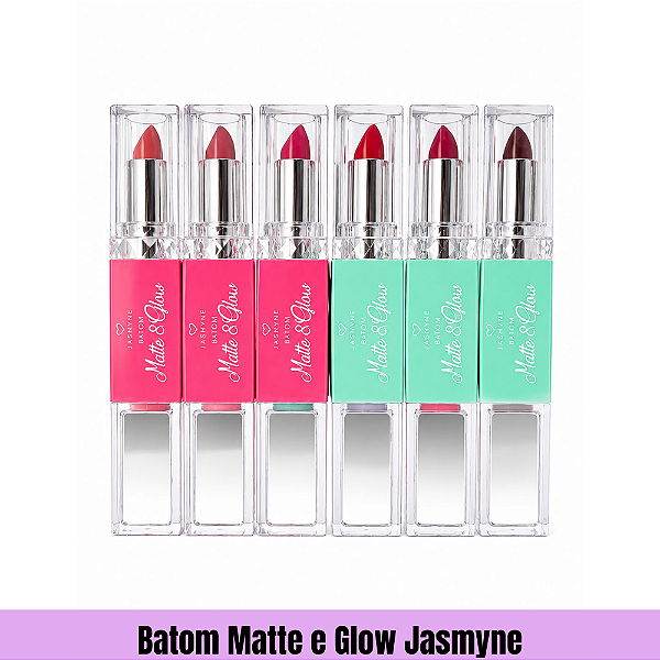 Batom Matte e Glow Jasmyne