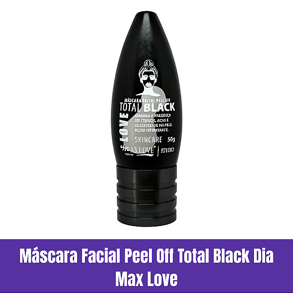 Mascara Facial Peel Off Total Black Dia Max Love