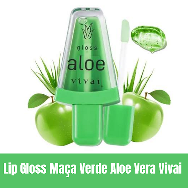 Lip Gloss Maça Verde Aloe Vera