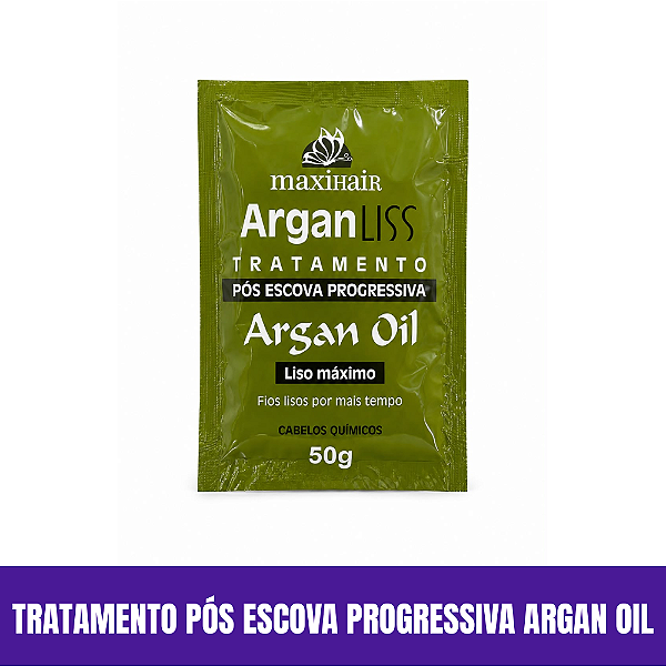 Tratamento Pós Escova Progressiva Argan Oil 50g
