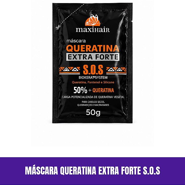Máscara Queratina Extra Forte S.O.S