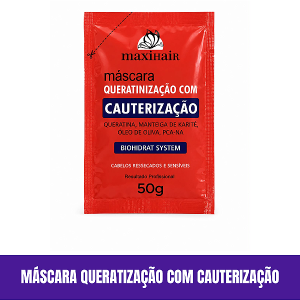 Máscara Maxihair Queratização com Cauterização