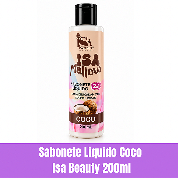 Sabonete Líquido Coco Isa Beauty 200ml
