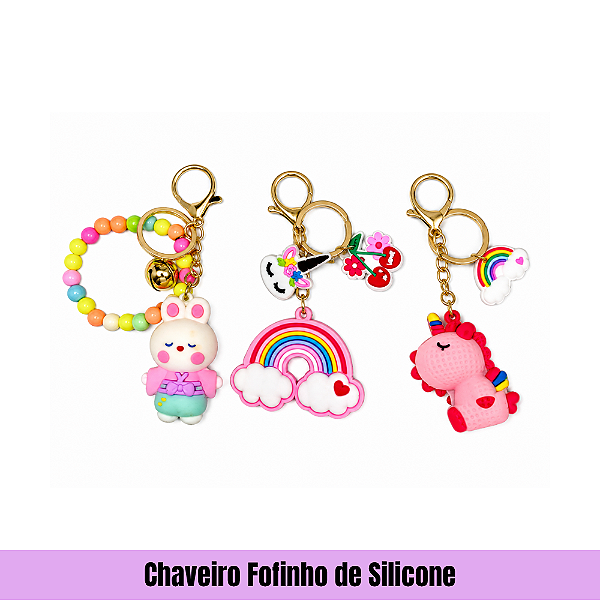 Chaveiro Fofinho de Silicone