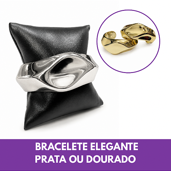 Bracelete Elegante Prata ou Dourado