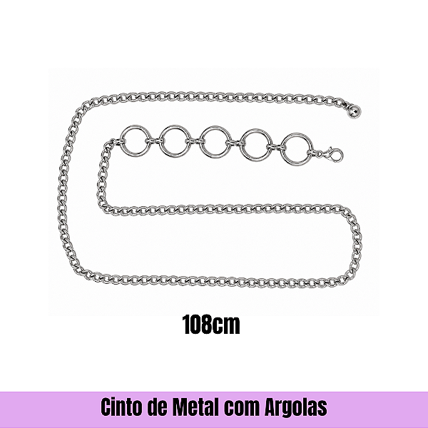 Cinto de Metal com Argolas